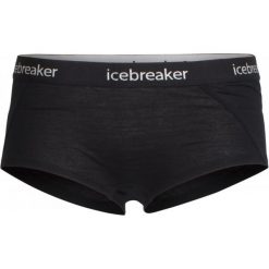 Icebreaker Wmns Sprite Hot Pants Black/Black L. Czarne majtki damskie termoaktywne marki Icebreaker, l, z wełny. W wyprzedaży za 109,00 zł.