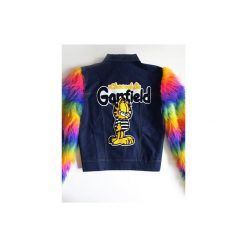 Kurtka RAINBOW Dash. Niebieskie kurtki damskie Missspark, s, z aplikacjami, z bawełny, boho, bez kaptura. Za 559,00 zł.