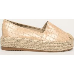 Answear - Espadryle Buanarotti. Brązowe espadryle damskie ANSWEAR, bez wzorów, z gumy, bez obcasa, na obcasie. W wyprzedaży za 79,90 zł.