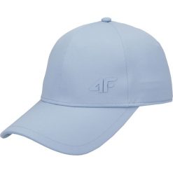 Czapka z daszkiem damska CAD100 - mięta. Niebieskie czapki damskie 4f, w paski. Za 69,99 zł.