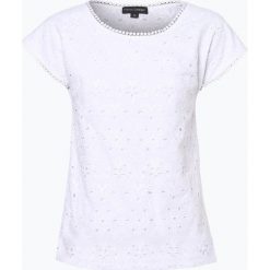 Franco Callegari - T-shirt damski, biały. Białe t-shirty damskie Franco Callegari, w koronkowe wzory, z koronki, bez kołnierzyka. Za 129,95 zł.