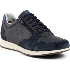 Sneakersy GEOX - U Avery B U02H5B 000ME C4002 Navy. Niebieskie sneakersy męskie Geox, na co dzień, bez wzorów, ze skóry ekologicznej, eleganckie, bez zapięcia. W wyprzedaży za 279,00 zł.