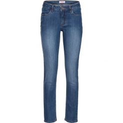 Dżinsy ze stretchem 7/8 bonprix niebieski. Niebieskie boyfriendy damskie bonprix, z jeansu. Za 74,99 zł.