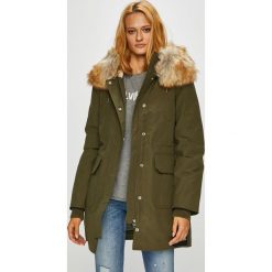 Calvin Klein Jeans - Parka puchowa. Żółte kurtki damskie Calvin Klein Jeans, s, bez wzorów, z elastanu, długie. W wyprzedaży za 999,90 zł.