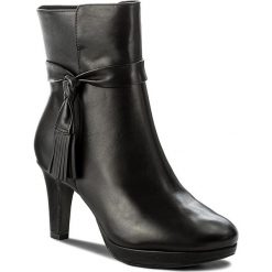Botki TAMARIS - 1-25013-29 Black 001. Czarne botki damskie skórzane marki Tamaris. W wyprzedaży za 249,00 zł.