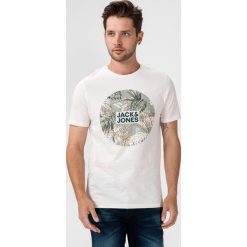 Jack & Jones Eli Koszulka Biały. Białe podkoszulki męskie Jack & Jones, m, z nadrukiem, z bawełny, z krótkim rękawem. Za 66,95 zł.