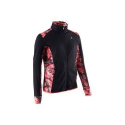 Bluza S900. Czarne bluzy dziewczęce rozpinane DOMYOS. Za 59,99 zł.