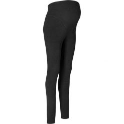 Legginsy ciążowe dzianinowe bonprix czarny. Czarne legginsy ciążowe bonprix, bez wzorów, z dzianiny. Za 44,99 zł.