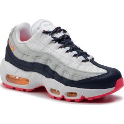 Buty NIKE - Air Max 95 307960 405 Midnight Navy/Laser Orange. Szare buty sportowe damskie Nike, bez wzorów, ze skóry, sportowe, nike air max. Za 719,00 zł.