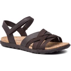 Sandały MERRELL - Around Town Arin Backstrap J97458 Espresso. Pomarańczowe klapki damskie Merrell, bez wzorów, ze skóry, bez obcasa. W wyprzedaży za 179,00 zł.