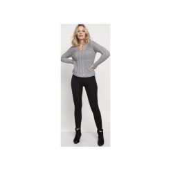 Sweter z dekoltem, SWE186 MKM. Niebieskie swetry damskie Mkm swetry, l, bez wzorów, z wełny, bez rękawów, bez kaptura. Za 130,00 zł.
