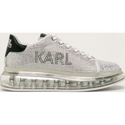 Karl Lagerfeld - Buty. Szare buty sportowe damskie KARL LAGERFELD, bez wzorów, ze skóry, sportowe. W wyprzedaży za 759,90 zł.
