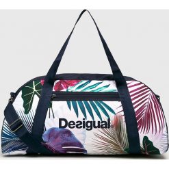Desigual Sport - Torba. Niebieskie torebki damskie sportowe marki Desigual Sport, w paski, z poliesteru, sportowe, na ramię. Za 229,90 zł.