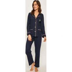 Lauren Ralph Lauren - Piżama. Niebieskie piżamy damskie Lauren Ralph Lauren, s, bez wzorów, z bawełny, bez rękawów. Za 529,90 zł.