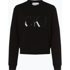 Calvin Klein Jeans - Damska bluza nierozpinana, czarny. Czarne bluzy damskie Calvin Klein Jeans, m, bez wzorów, z jeansu, bez rękawów, bez kaptura. Za 279,95 zł.
