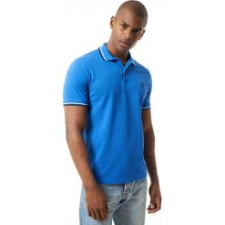 Koszulka polo w kolorze niebieskim. Niebieskie koszulki męskie Jimmy Sanders, m, z haftami, polo, bez rękawów. W wyprzedaży za 79,95 zł.