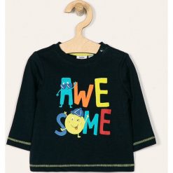 Blukids - Longsleeve dziecięcy 68-98 cm. Niebieskie t-shirty chłopięce Blukids, z nadrukiem, z bawełny, z długim rękawem. Za 29,90 zł.