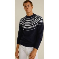 Mango Man - Sweter Harley. Szare swetry klasyczne męskie Mango Man, l, z dzianiny, z okrągłym kołnierzem. Za 199,90 zł.