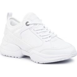 Sneakersy GUESS - Breeta FL5BRE FAL12 WHITE. Białe półbuty damskie Guess, ze skóry ekologicznej. Za 559,00 zł.