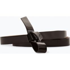 Marc Cain Collections - Pasek damski, czarny. Czarne paski damskie Marc Cain Collections, w paski, ze skóry. Za 249,95 zł.