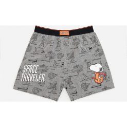 Bawełniane bokserki Snoopy - Szary. Szare bokserki męskie Reserved, bez wzorów, z bawełny. Za 35,99 zł.