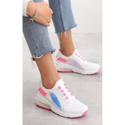 Biało-Fuksjowe Sneakersy Cordwainer. Białe buty sportowe damskie Born2be, bez wzorów, sportowe. Za 109,99 zł.