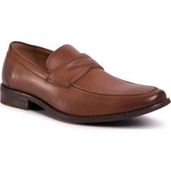 Półbuty OTTIMO - MB-OMAR-22O Brown. Pomarańczowe buty wizytowe męskie Ottimo, bez wzorów, ze skóry ekologicznej, eleganckie, bez zapięcia. Za 119,99 zł.