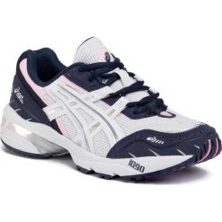 Buty ASICS - Gel-1090 1022A289 White/Pure Silver 100. Niebieskie buty sportowe damskie Asics, bez wzorów, ze skóry ekologicznej, sportowe, do biegania. Za 399,00 zł.