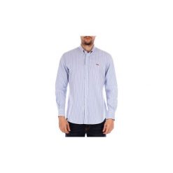 Koszule z długim rękawem Harmont Blaine CRB SEERSUCKER. Niebieskie koszule męskie Harmont Blaine, xl, bez wzorów, bez kołnierzyka, z długim rękawem. Za 585,88 zł.