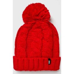 Answear - Czapka. Różowe czapki zimowe damskie ANSWEAR, na zimę, z dzianiny. W wyprzedaży za 39,90 zł.