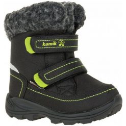 Kamik Leaf Black 29. Czarne buty dziewczęce zimowe Kamik, bez zapięcia. W wyprzedaży za 169,00 zł.