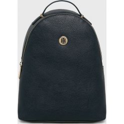 Tommy Hilfiger - Plecak. Niebieskie plecaki damskie TOMMY HILFIGER, bez wzorów, ze skóry ekologicznej. Za 559,90 zł.