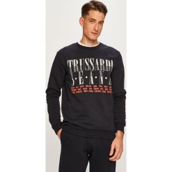 Trussardi Jeans - Bluza. Szare bluzy męskie Trussardi Jeans, s, z nadrukiem, z elastanu, z okrągłym kołnierzem, bez rękawów, bez kaptura. W wyprzedaży za 179,90 zł.