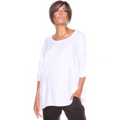 Bluzki damskie: Lniana koszulka „Shira” w kolorze białym