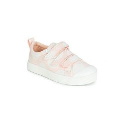 Buty Dziecko Clarks City FlareLo K. Różowe trampki dziewczęce Clarks, bez wzorów, bez zapięcia. Za 169,00 zł.