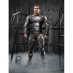 Rashguard długi rękaw CAMO-classic MEN. Zielone koszulki męskie FJ!, m, z nadrukiem, z elastanu, bez kołnierzyka, z długim rękawem, długie. W wyprzedaży za 156,75 zł.