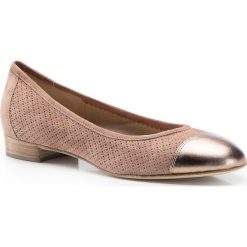 Buty damskie. Różowe baleriny damskie Wittchen, ze skóry. W wyprzedaży za 439,90 zł.