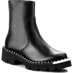 Botki BALDININI - 849101PGLOV00K Nero. Czarne buty zimowe damskie marki Baldinini, ze skóry, na obcasie. W wyprzedaży za 1459,00 zł.