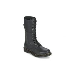 Kozaki i kalosze Dr Martens HAZIL TALL SLOUCH BOOT. Czarne buty zimowe damskie marki Dr. Martens. Za 628,22 zł.
