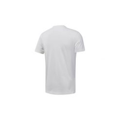T-shirty z krótkim rękawem Reebok Sport Koszulka Treadmill. Białe koszulki męskie Reebok Sport, s, bez wzorów, sportowe, bez kołnierzyka, krótkie. Za 99,95 zł.