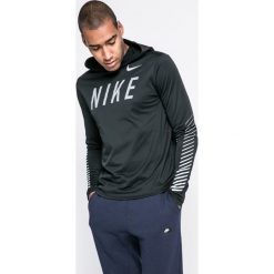 Nike - Bluza. Czarne bluzy męskie Nike, s, z nadrukiem, z poliesteru, z kapturem, bez rękawów, z kapturem. W wyprzedaży za 159,90 zł.