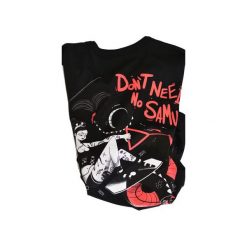 T-SHIRT WATATSUMI BLACK LONGER LENGTH. Białe t-shirty męskie Don't need no samurai, na lato, s, z nadrukiem, z bawełny, retro, z dekoltem na plecach. Za 149,00 zł.