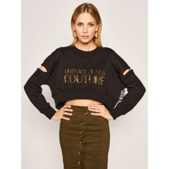Bluza Versace Jeans Couture B6HVA74T. Białe bluzy damskie Versace Jeans Couture, xs, bez wzorów, z bawełny, bez rękawów, bez kaptura. W wyprzedaży za 559,00 zł.
