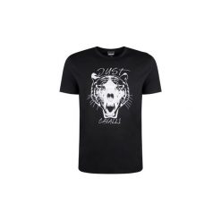 T-shirty z krótkim rękawem Roberto Cavalli S01GC0566. Czarne t-shirty męskie Roberto Cavalli, s, bez wzorów, bez kołnierzyka, krótkie. Za 279,00 zł.