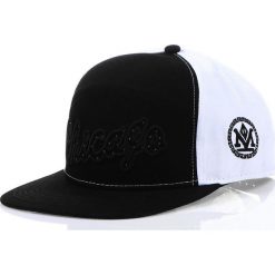 Czapki z daszkiem męskie: Czapka męska snapback czarno-biała (hx0202)