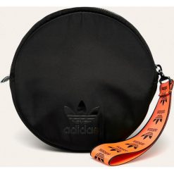 Adidas Originals - Torebka. Czarne listonoszki damskie adidas Originals, w paski, z poliesteru, na ramię, małe, bez dodatków. Za 79,90 zł.