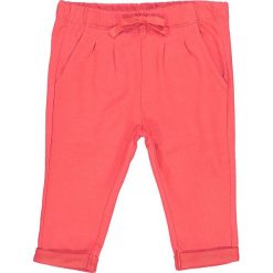 Spodnie z moltonu, jednokolorowe, 1 mies. - 3 lata. Różowe spodnie dresowe dziewczęce marki La Redoute Collections, z bawełny. Za 35,24 zł.