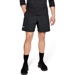Spodenki Under Armour UA Launch 2-in-1 Graphic Shorts M Czerwono-Czarne. Czerwone spodenki sportowe męskie Under Armour, s, bez wzorów, z materiału, biznesowe, do biegania. Za 159,99 zł.