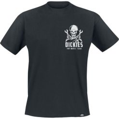 Dickies Selkirk T-Shirt czarny. Czarne koszulki męskie marki Dickies, xl, z nadrukiem, z okrągłym kołnierzem. Za 99,90 zł.