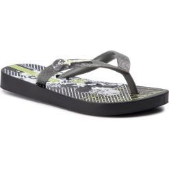 Japonki IPANEMA - Temas XII Kids 82538 Black/Grey 20743. Szare sandały chłopięce Ipanema, z tworzywa sztucznego, bez zapięcia. W wyprzedaży za 49,99 zł.